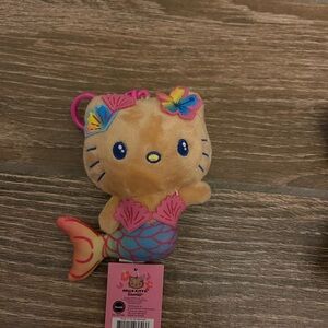 Hello Kitty Hawaii Tropical Mermaid Plush Keychain
